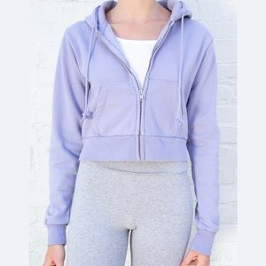 Brandy Melville Pastel Purple Crystal Hoodie